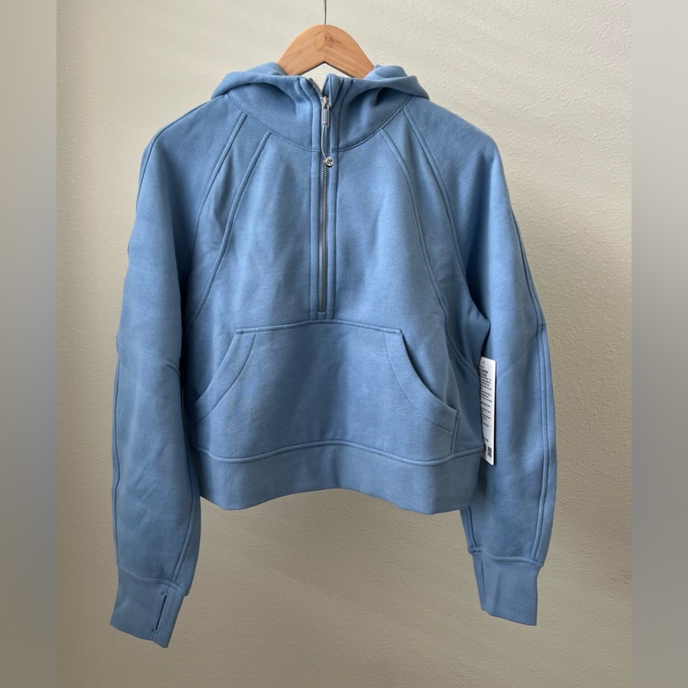 NWT Lululemon Scuba Oversized Half-Zip Hoodie in Blue Willow